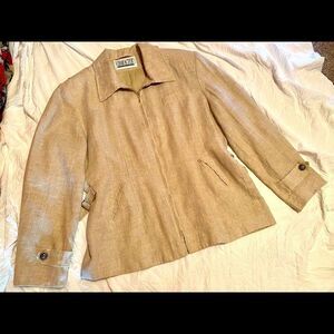 Vintage Character Suburban Wear Cream Jacket